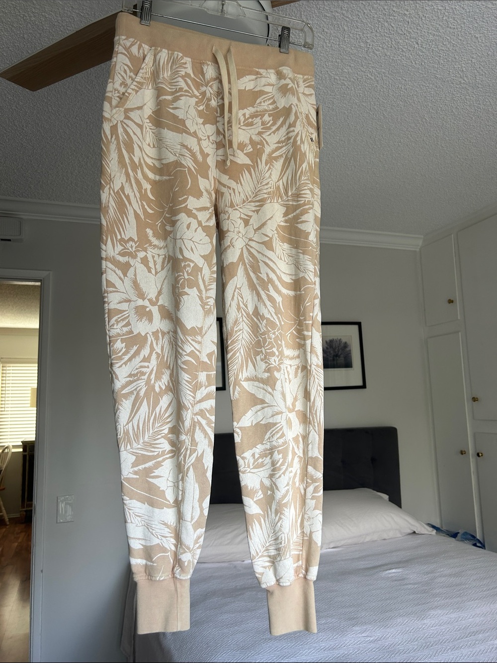 Billabong Beige Floral Track Joggers
